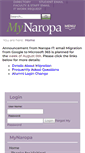 Mobile Screenshot of my.naropa.edu