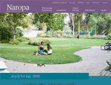 Tablet Screenshot of naropa.edu