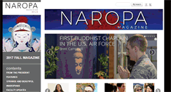 Desktop Screenshot of magazine.naropa.edu